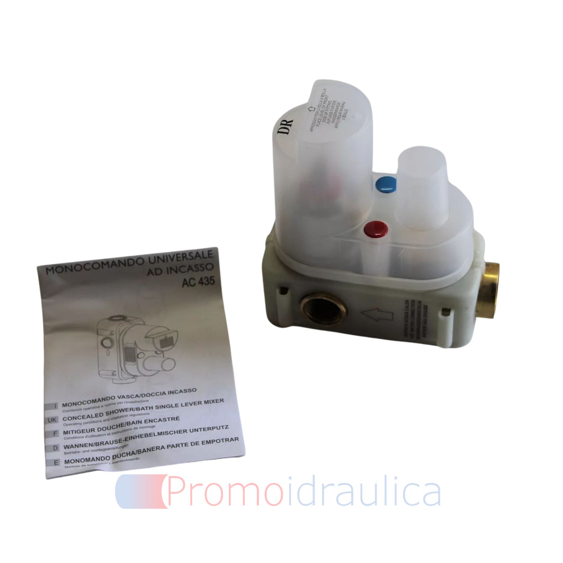 Miscelatore monocomando incasso vasca/doccia Cristina Rubinetterie AC 43551 – Cromo Made in Italy