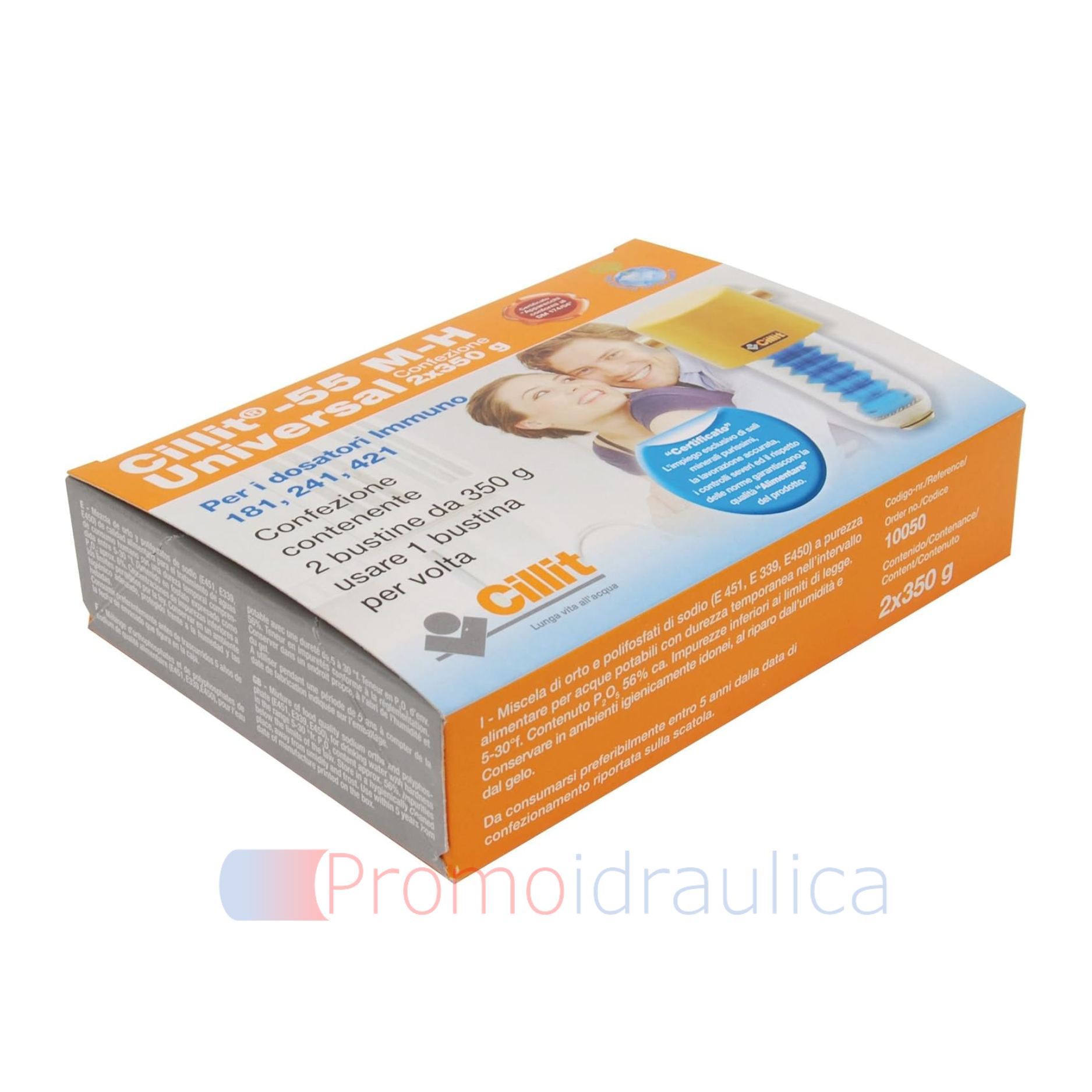 sali polifosfati Cillit 55 M-H UNIVERSAL 2 buste 350g per dosatori