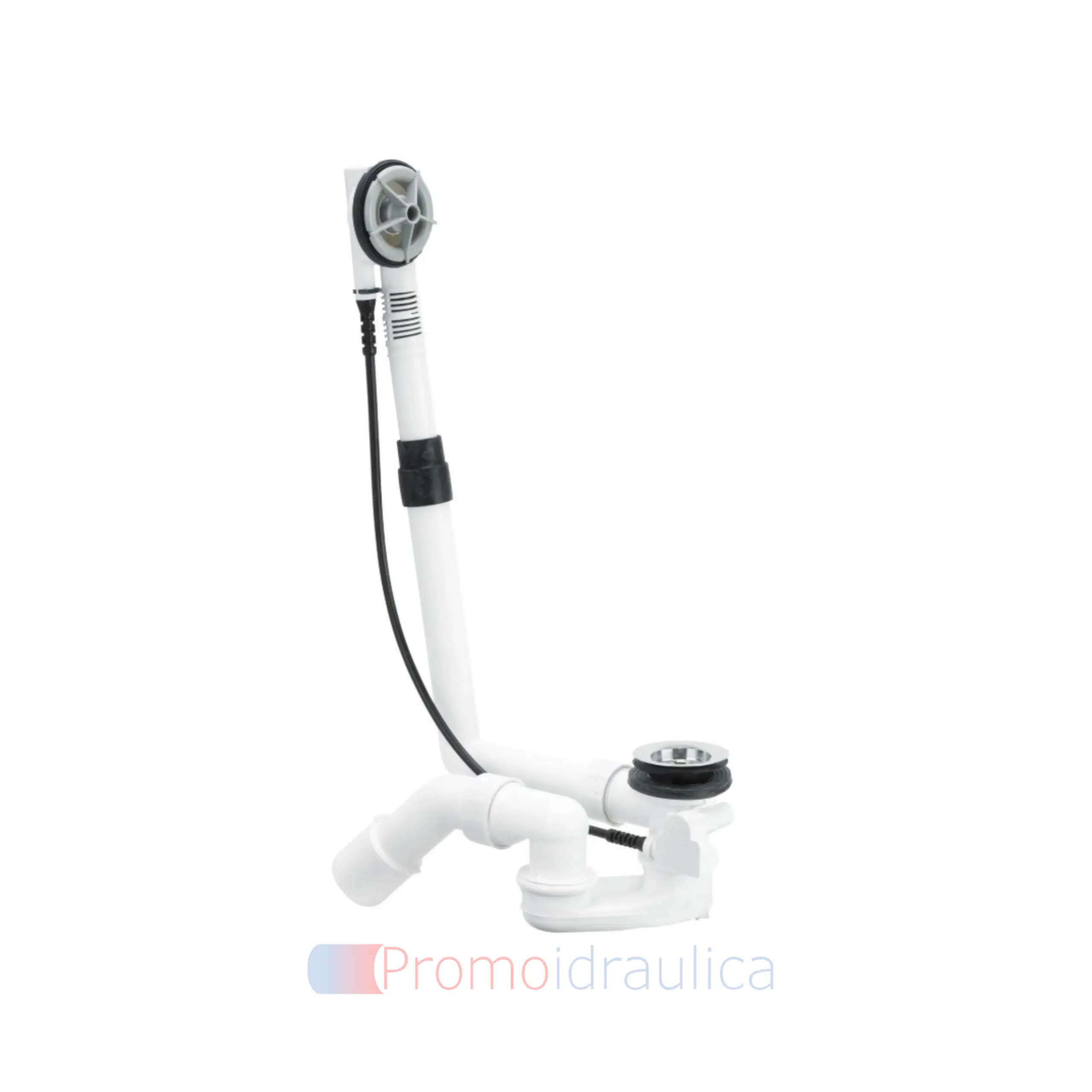 Viega Multiplex 6162.1 colonna scarico automatica per vasca da bagno DN 40/50 con sifone e piletta cromata art. 103071